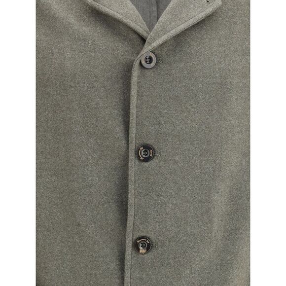 Finamore Bicolor Fleece Wool Men's Coat